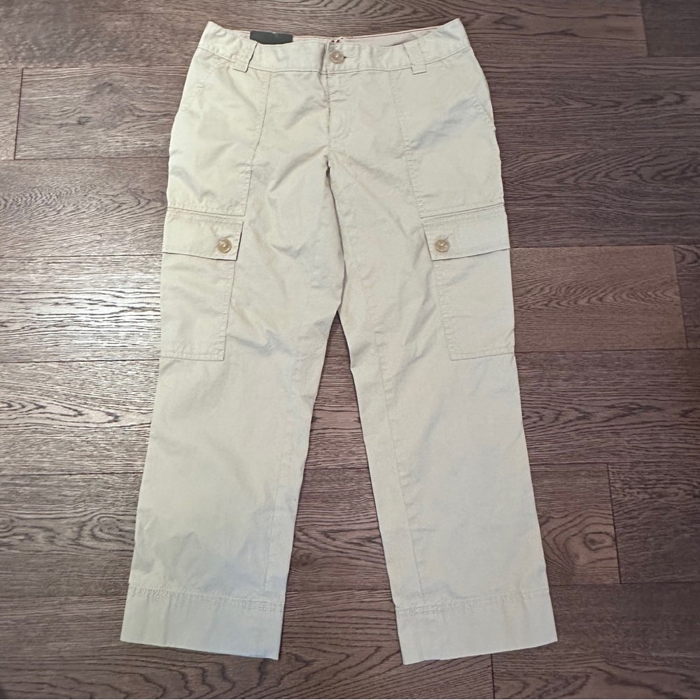 Banana Republic Ladies Ryan Fit Beige Cargo Pants